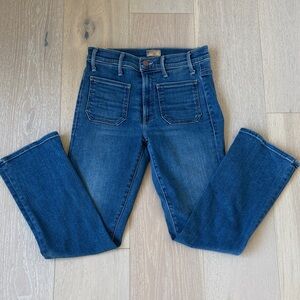 Mother Patch Pocket Insider Ankle Jeans